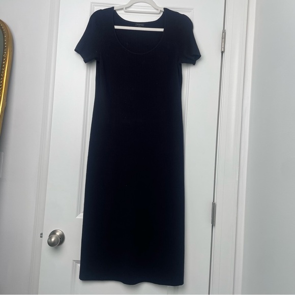 TALBOTS- RIBBED MIDI DRESS - Picture 7 of 7